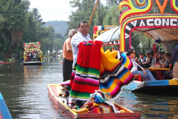 On the river in Xochimilco