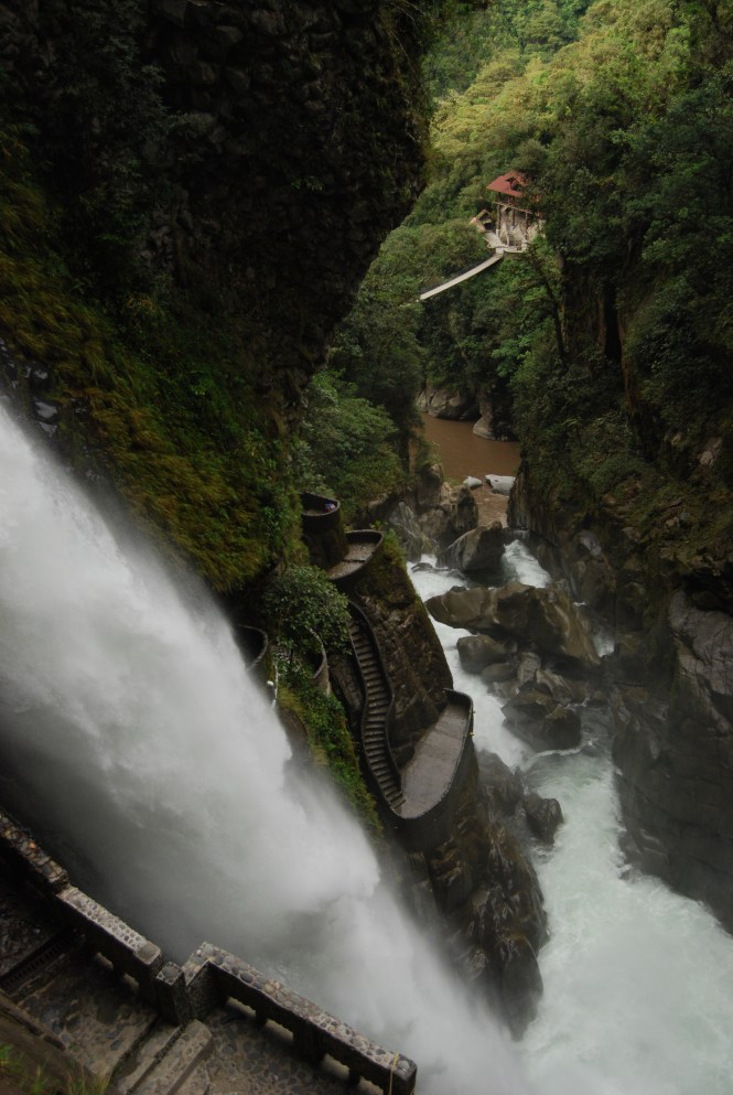Waterfalls in Baños.